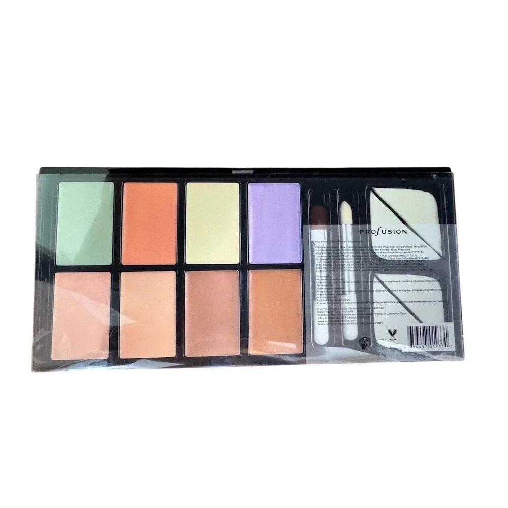 Profusion CONCEAL Cream Concealer & Color Corrector Palette 8 Shades +